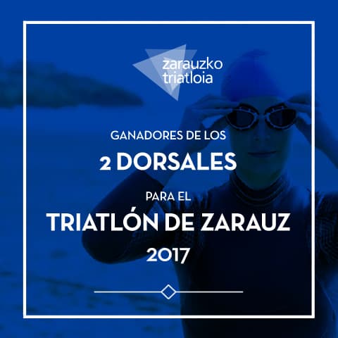Imagen noticia Ya tenemos ganadores de los dos dorsales para el Triatlón de Zarauz